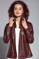 Edite Women's Leather Jacket | Derimod