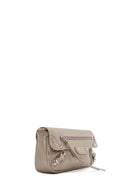 Women's Gray Metal Detailed Crossbody Bag | Derimod