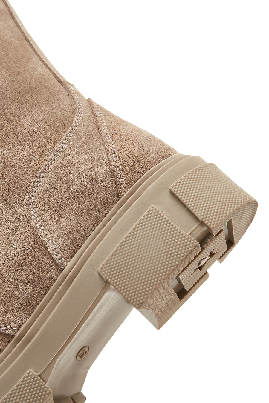 Kadın Bej Süet Deri Postal Bot