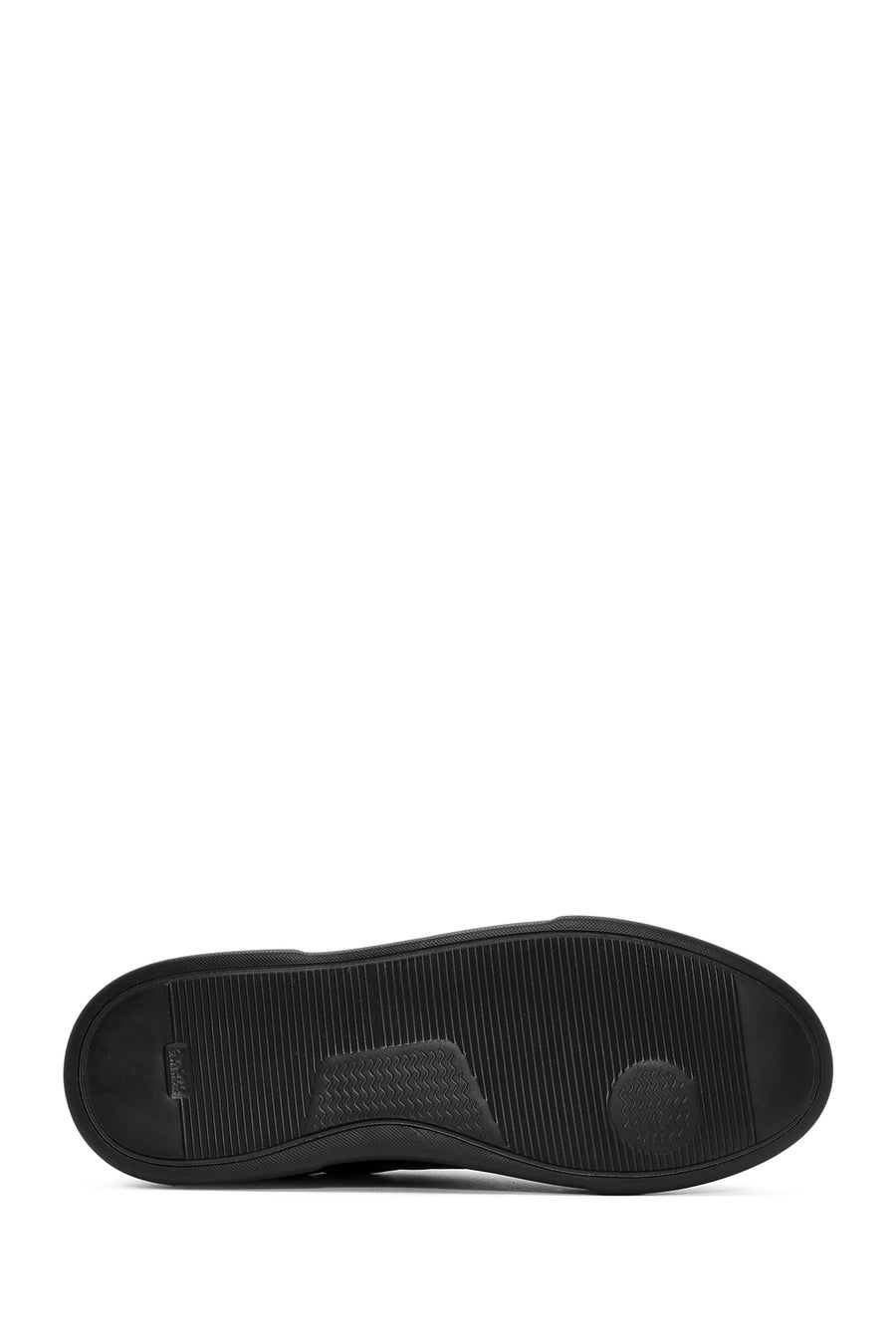 Erkek Siyah Bağcıklı Kroko Desenli Deri Sneaker