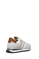 Geox Men's White Spherica Lace-up Leather Sneaker | Derimod