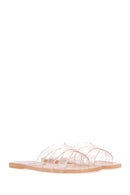 Women's Gold Transparent Jelly Slippers | Derimod