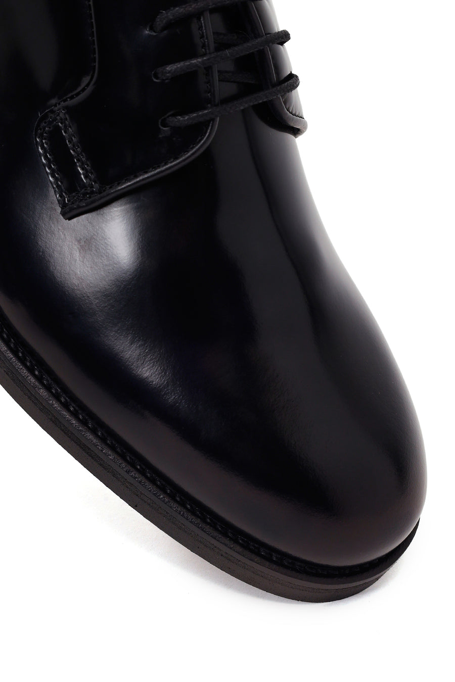 Male Black Lace-Up Leather Casual Shoes