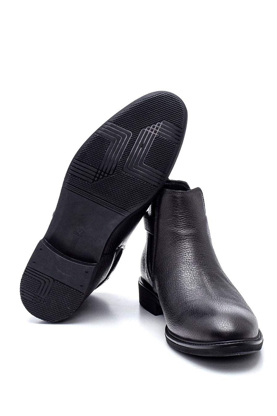 Men's Leather Buckle Boots