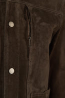 Shoe Male Brown Suede Shirt Jacket | Derimod