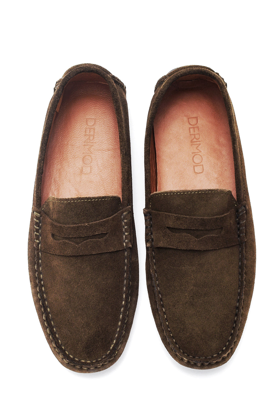 Men's Green Suede Leather Loafer