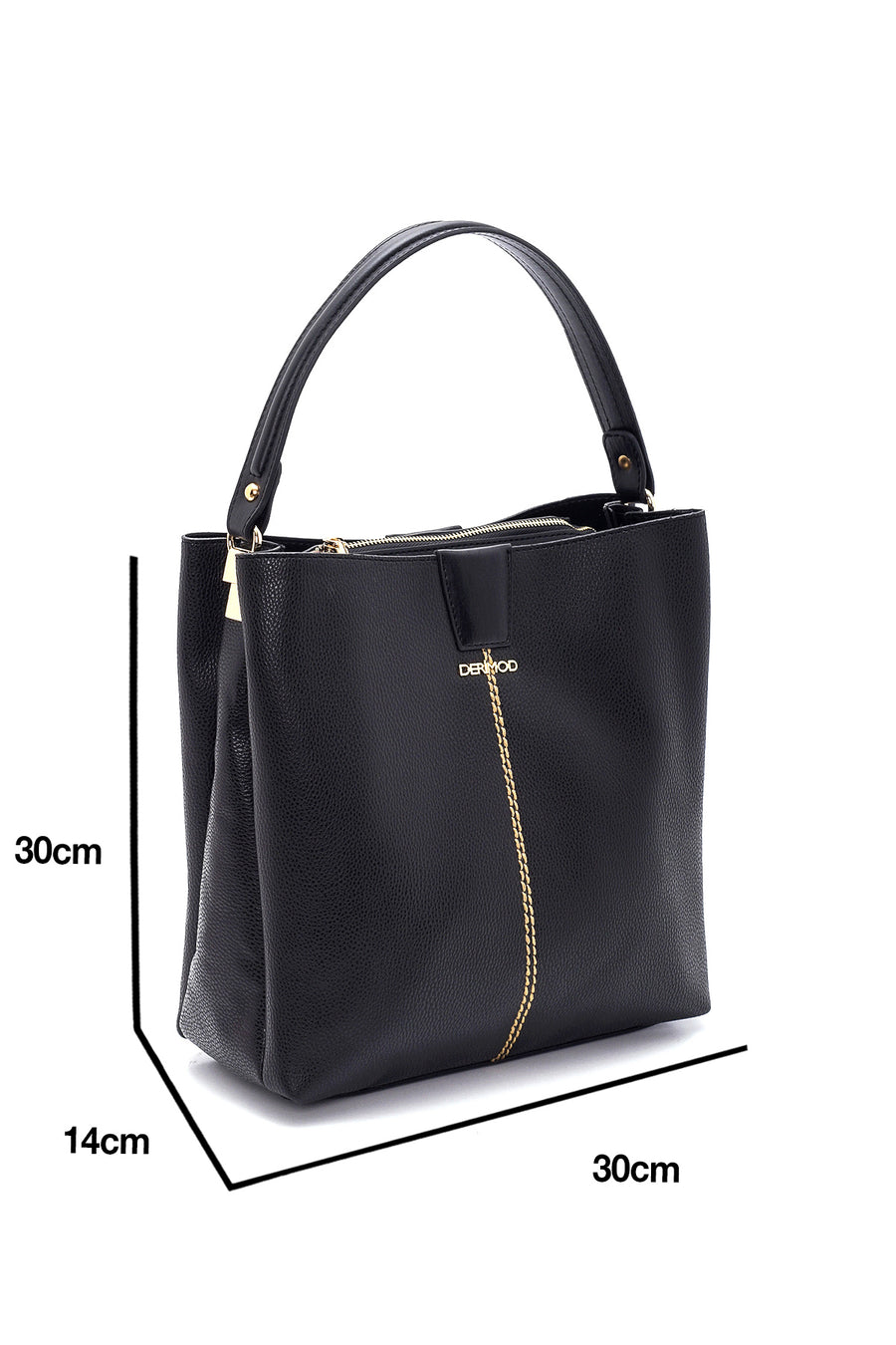 Women's Shoulder Bag with Stitching Detail