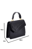 Women's Black Crocodile Handbag | Derimod
