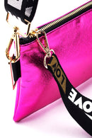Women's Pink Metallic Clutch Bag | Derimod