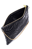 Women's Black Patterned Portfolio | Derimod