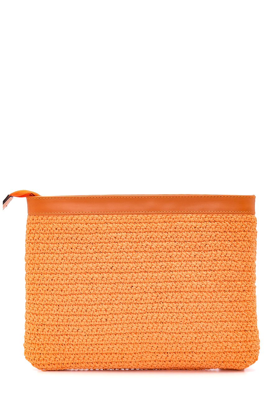 Women's Orange Wicker Portfolio