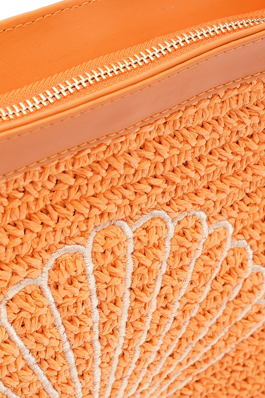 Women's Orange Wicker Portfolio
