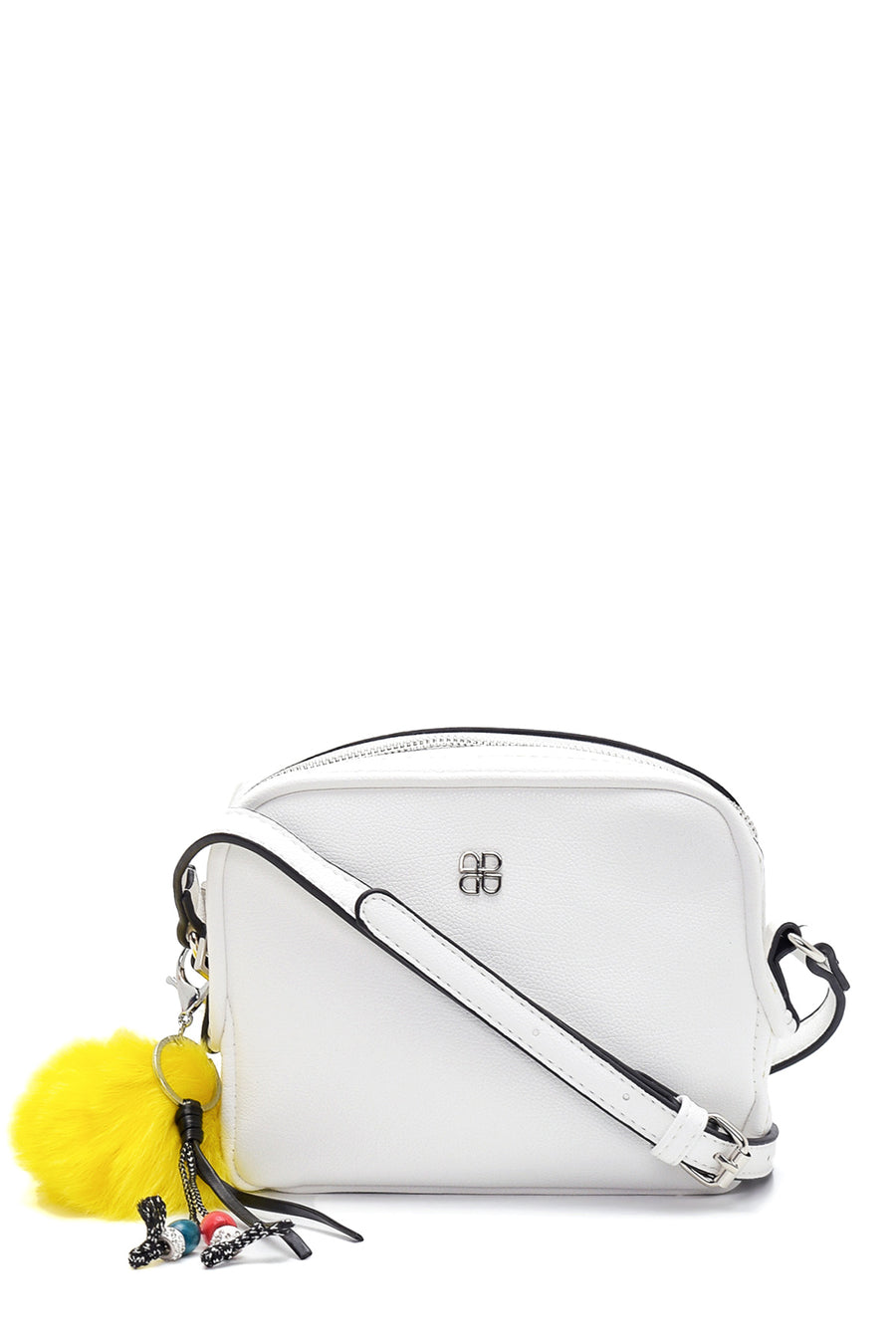 Women's White Faux Leather Crossbody Bag 22SBD2407FT | Derimod