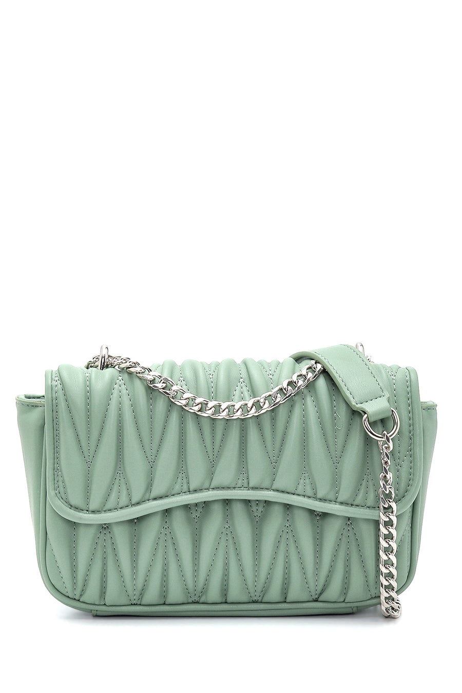 Women's Green Patterned Shoulder Bag 22SBD241418 | Derimod