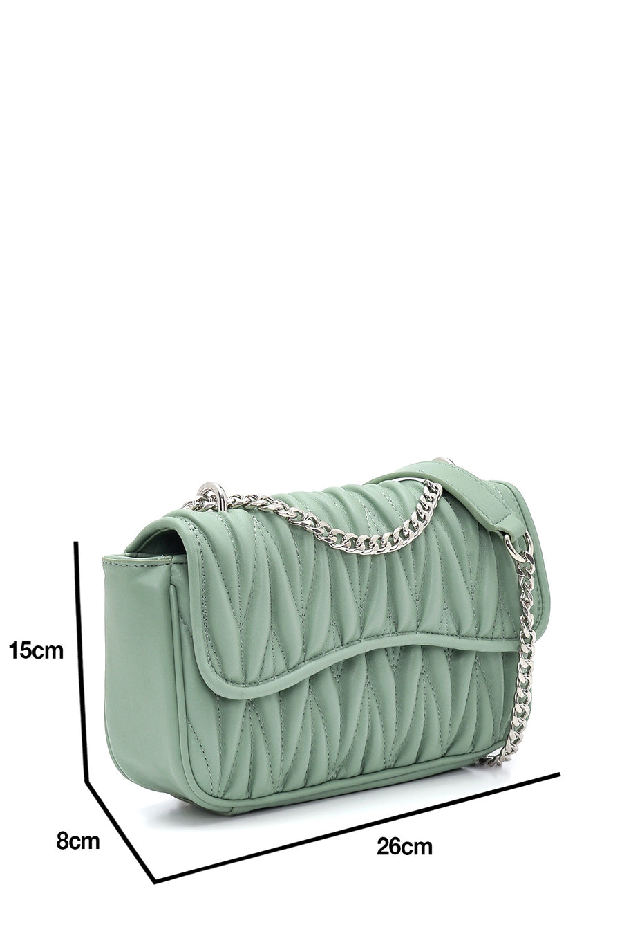 Women's Green Patterned Shoulder Bag