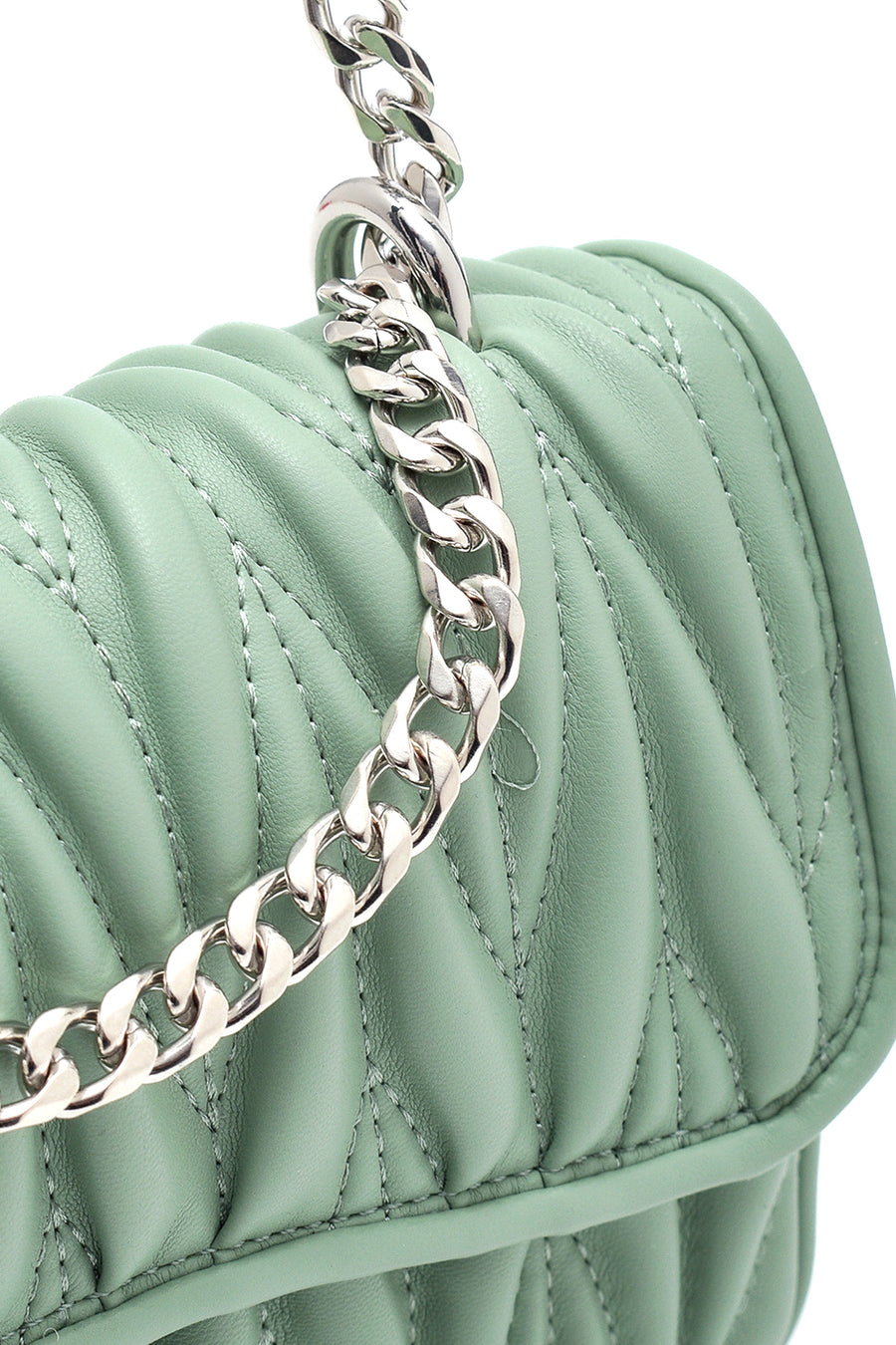 Women's Green Patterned Shoulder Bag