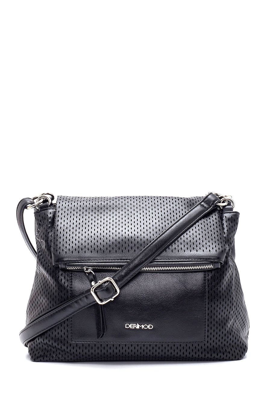 Women's Black Patterned Crossbody Bag 22SBD2431AS | Derimod