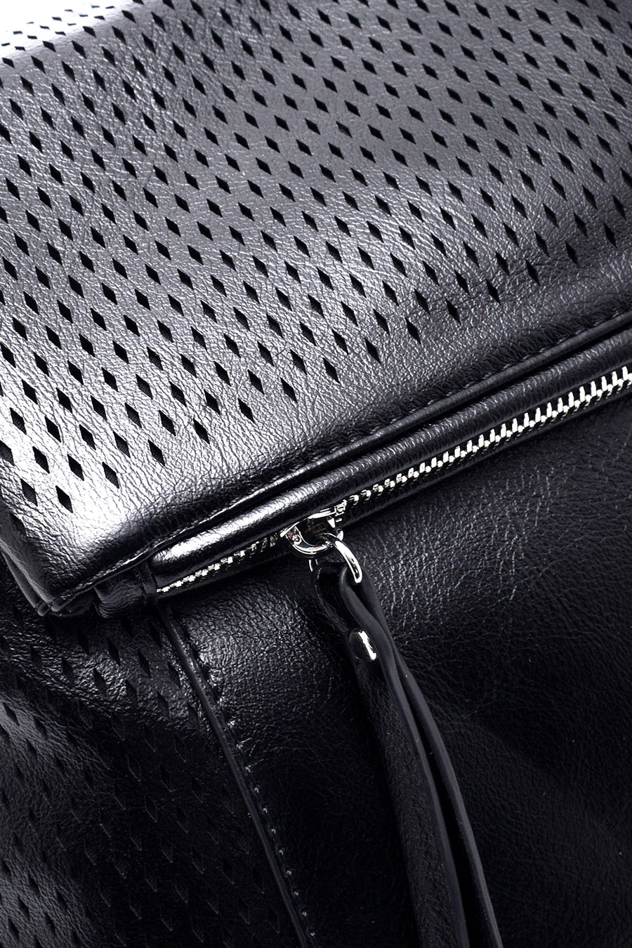 Women's Black Patterned Crossbody Bag