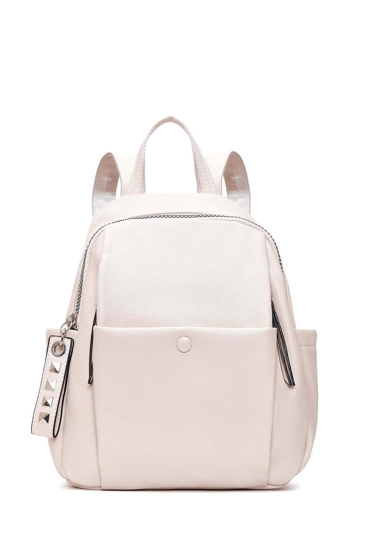 Women's Beige Faux Leather Backpack 22SBD2465FT | Derimod