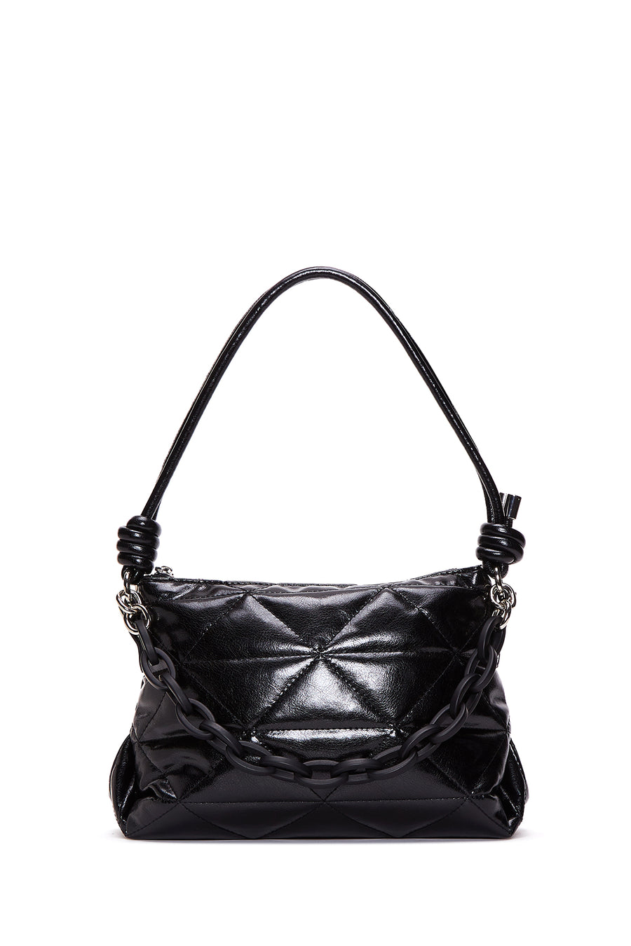 Women's Black Quilted Shoulder Bag