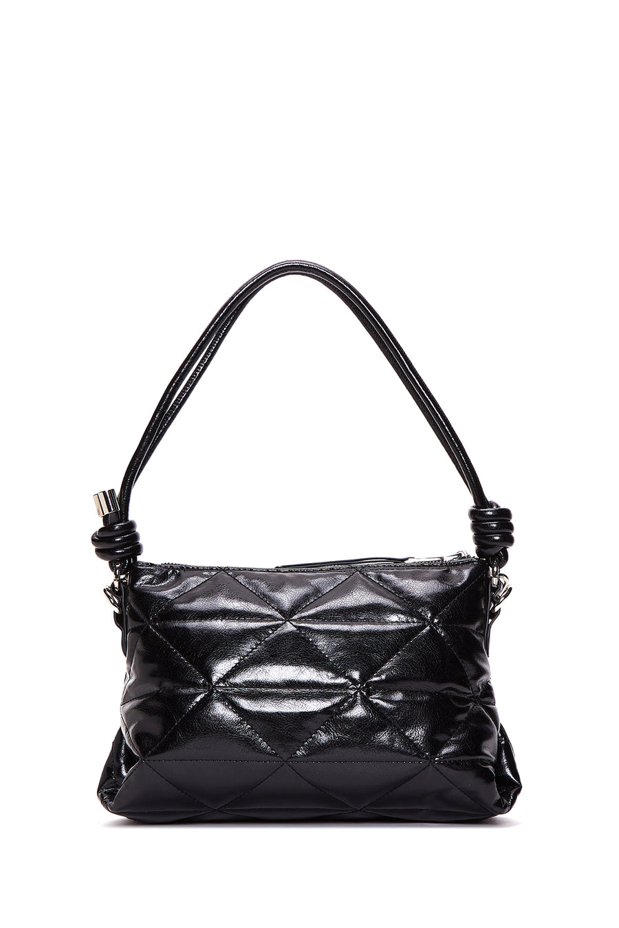 Women's Black Quilted Shoulder Bag