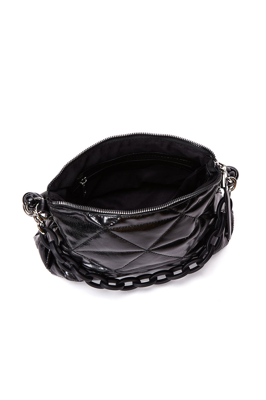 Women's Black Quilted Shoulder Bag