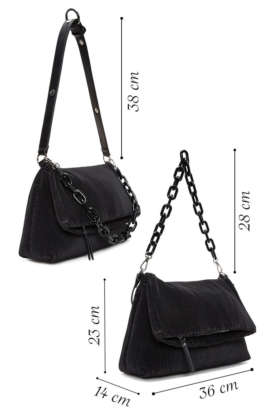 Women's Black Shoulder Bag