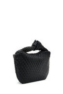 Women's Black Braided Handbag | Derimod