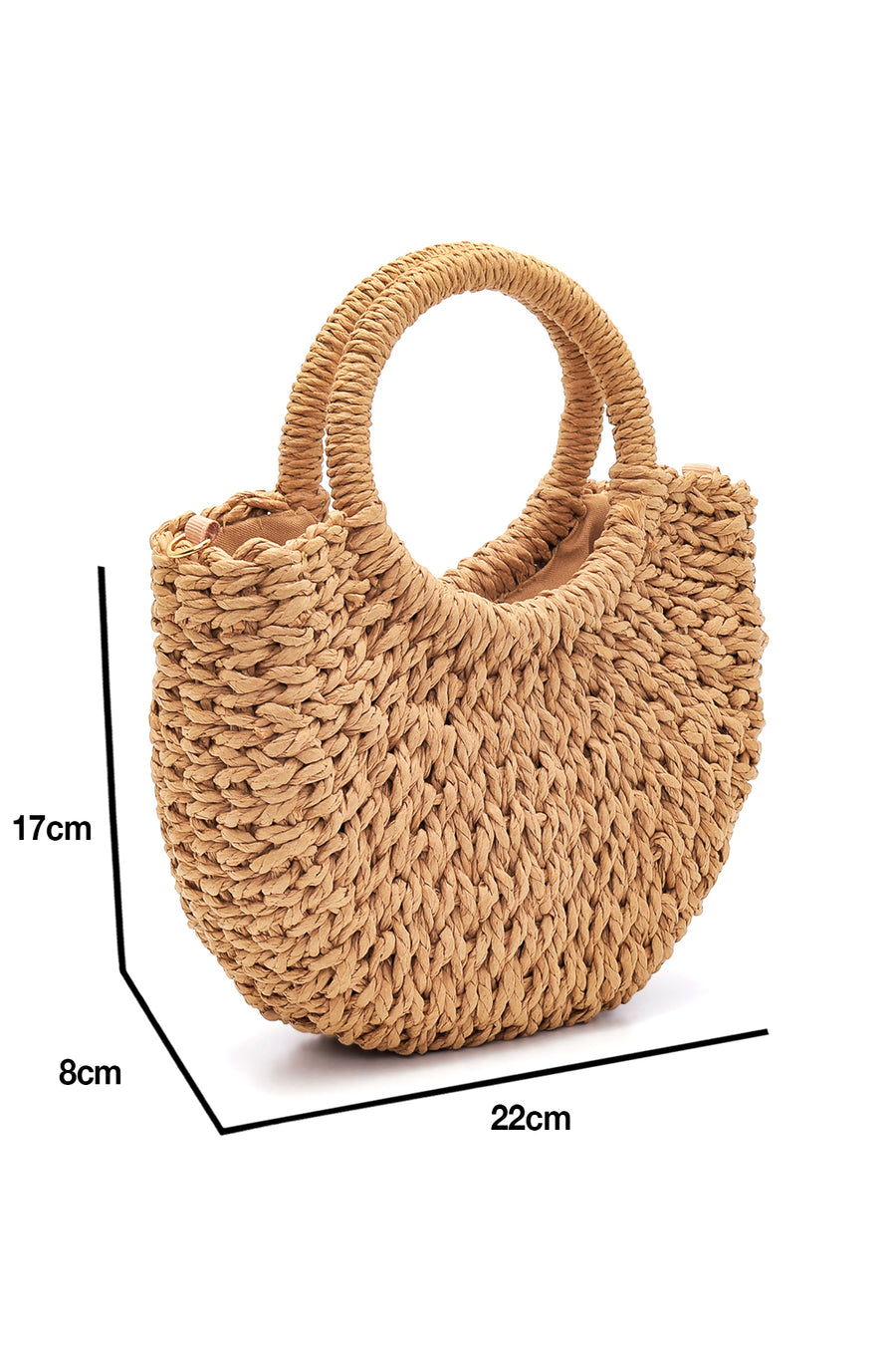 Women's Natural Straw Handbag