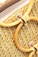 Women's Beige Straw Shoulder Bag | Derimod