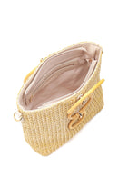 Women's Beige Straw Shoulder Bag | Derimod