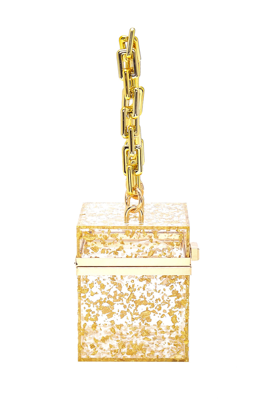 Women's Transparent Cube Clutch Bag