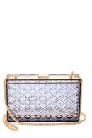 Women's Transparent Checkered Portfolio | Derimod
