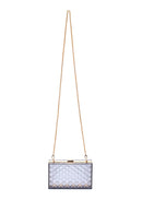 Women's Transparent Checkered Portfolio | Derimod