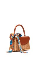 Women's Beige Straw Crossbody Bag | Derimod