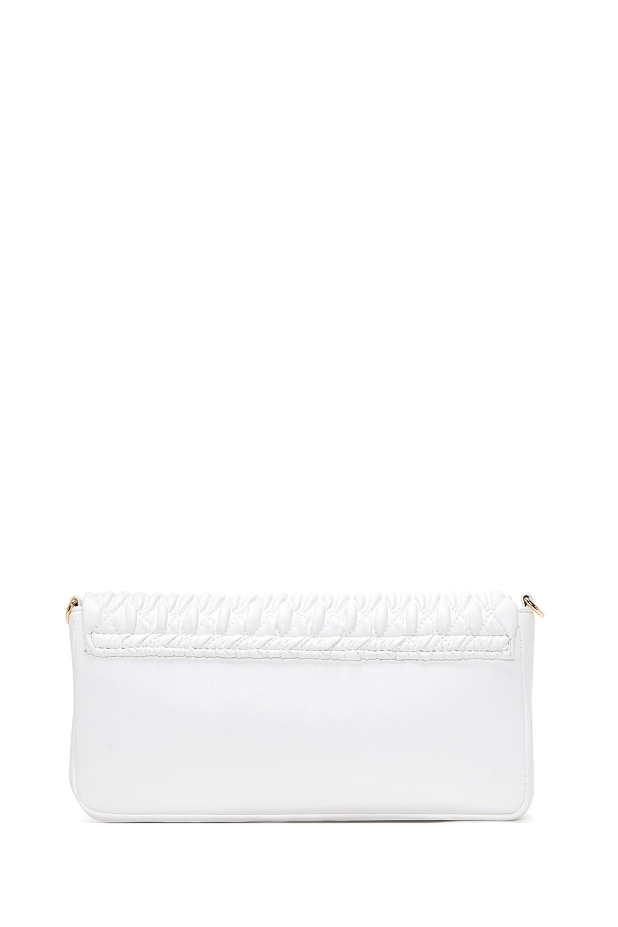 Women's White Quilted Crossbody Bag