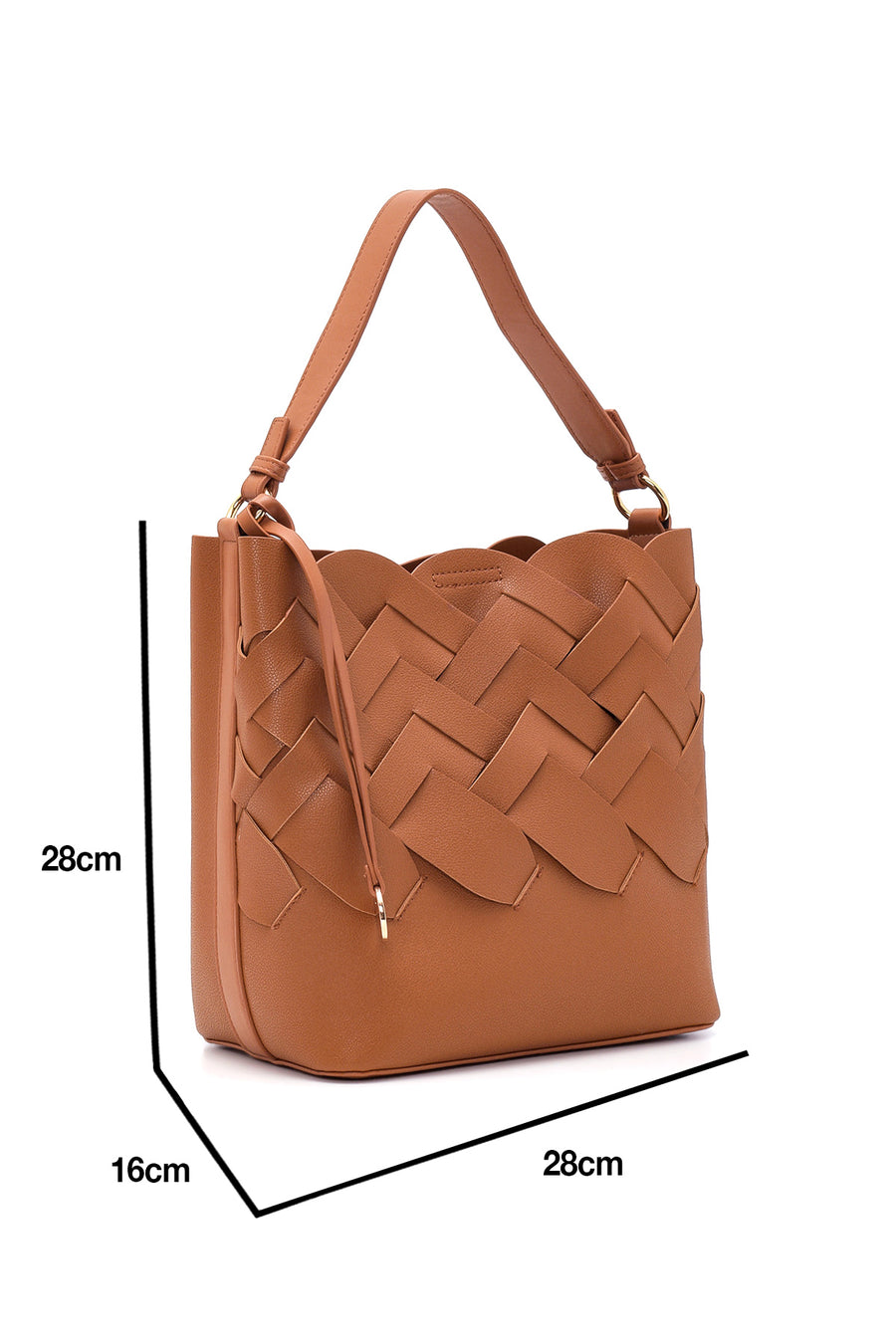 Women's Braided Shoulder Bag