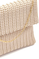 Women's Beige Patterned Portfolio | Derimod