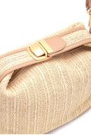 Women's Beige Straw Handbag | Derimod