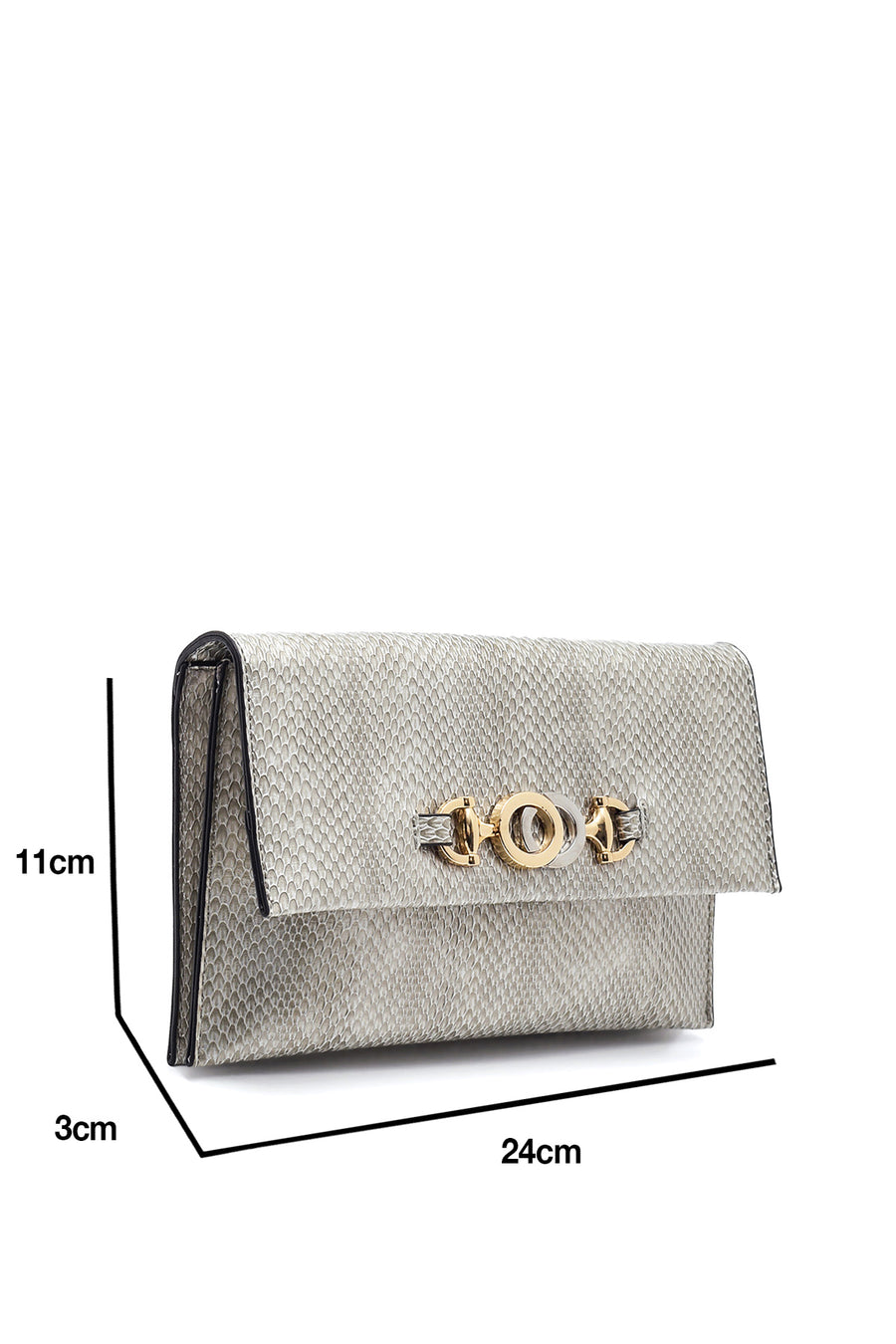 Women's Silver Printed Portfolio