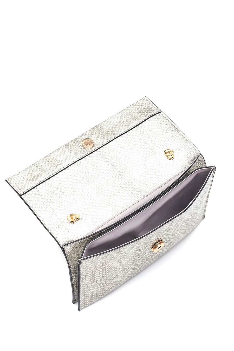 Women's Silver Printed Portfolio