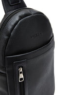 Men's Black Strap Crossbody Bag | Derimod