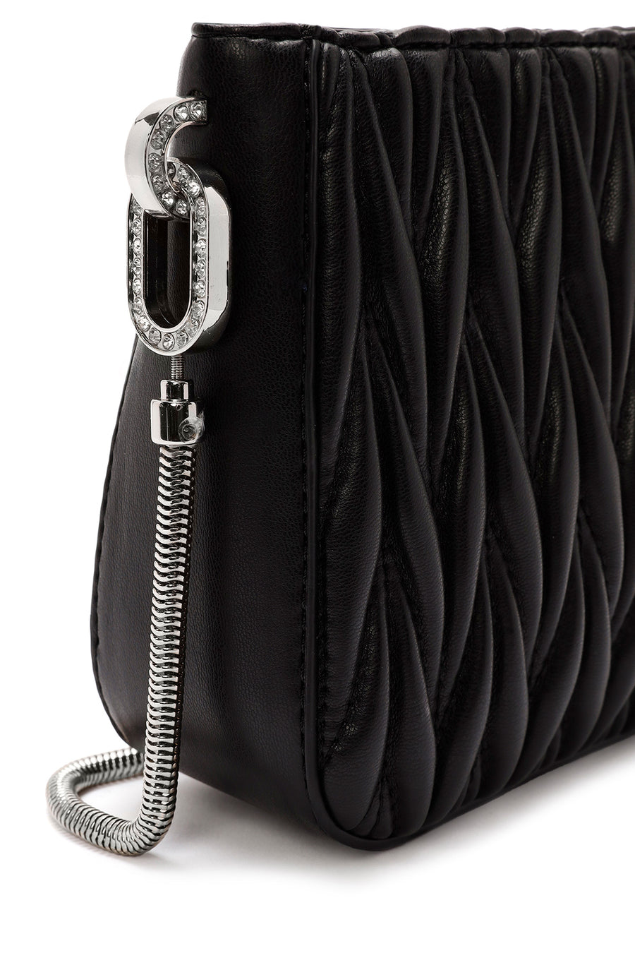 Women's Black Quilted Shoulder Bag