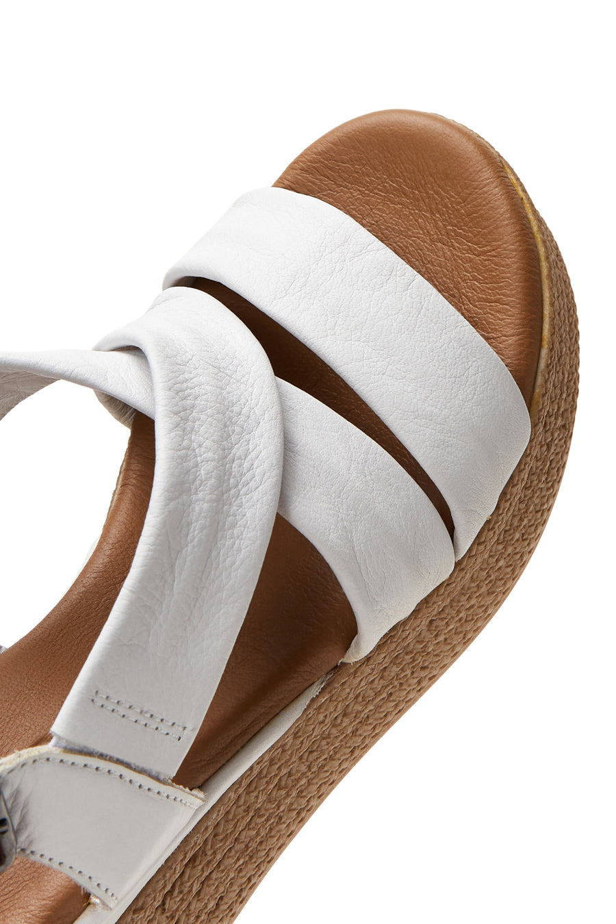 Women's Leather Wedge Heel Sandals