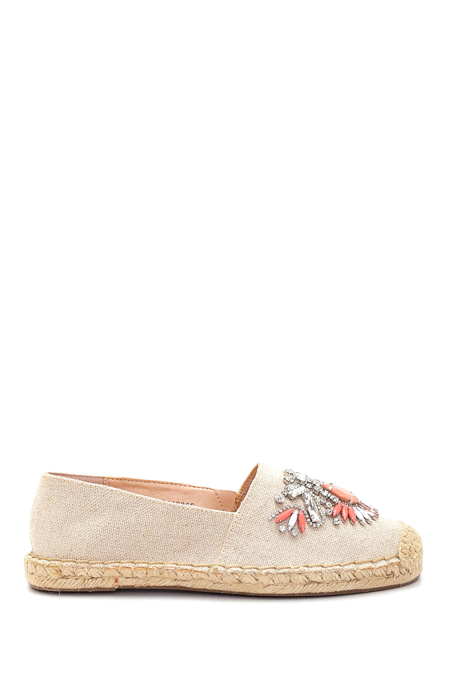 Women's Beige Stone Espadrille 22SFD44186F | Derimod