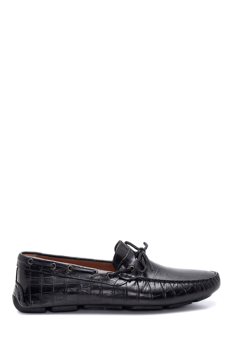 Erkek Deri Kroko Loafer 22SFD6221E3 | Derimod