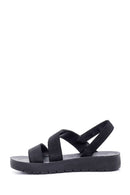 Women's Black Casual Flat Sandals | Derimod