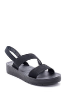 Women's Black Casual Flat Sandals | Derimod