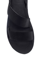 Women's Black Casual Flat Sandals | Derimod