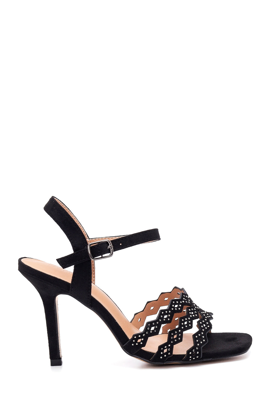 Women's Metal Detailed Heeled Sandals 22SFE475014 | Derimod